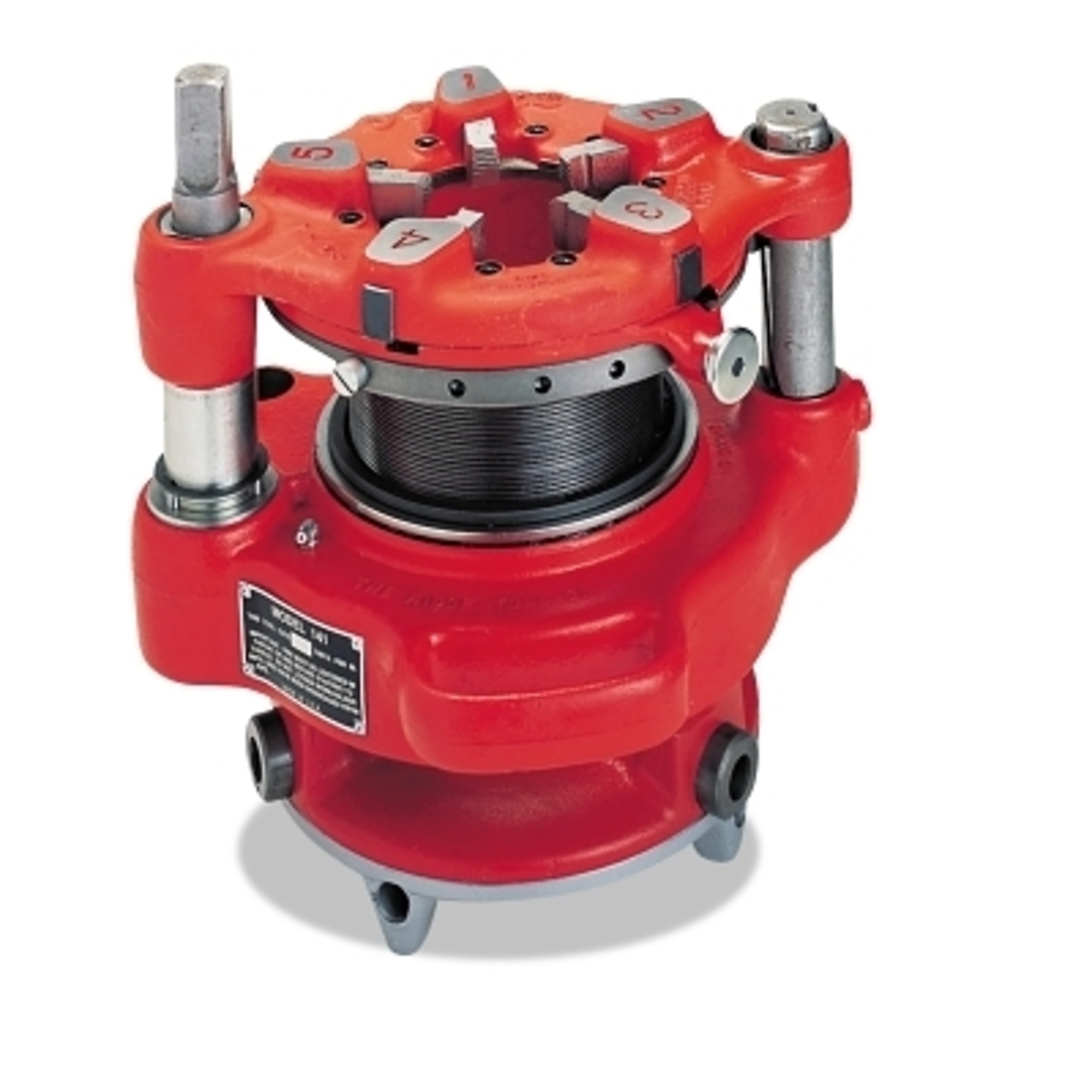 RIDGID Manual Receding Geared Threader, Model 141, 2-1/2 in NPT to 4 in (NPT) Pipe Capacity (36620)